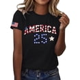 thumbnail image 2 of ibiyuan America 250 Shirt Anniversary Women T Shirts Pack Crewneck 250 Anniversary Usa Flag Short Sleeve Independence Day Women Shirts Tops for Women, 2 of 4