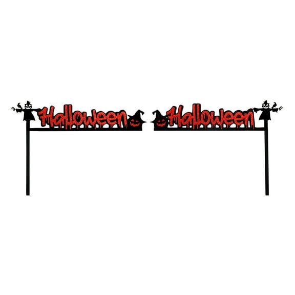 Door Corner Decorations, 2-Pack Felt Right Angle Door Frame Ornaments For Front Door Passage Home And Party, Featuring Spider Webs Bats Witch Theme Decor,