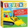 Peaceable Kingdom Trucks 24 Card Color Match Up Memory Game and Floor Puzzle for Kids