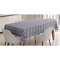 thumbnail image 1 of Rabbit Tablecloth, Illustration of Repetitive Bunnies of Colorful Floral Head Accessories, Rectangle Satin Table Cover Accent for Dining Room and Kitchen, 52" X 70", Mauve and Multicolor, by Ambesonne, 1 of 2