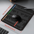 thumbnail image 4 of Mouse Pad Alfombrilla Atajos Excel Trucos Español 300x250mm Xtellar negro, 4 of 4