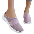 thumbnail image 2 of GUOBIOZIY Womens Clogs Slip On Walking Shoe Backless Mules Women's Mule Sneakers Driving Breathable Closed Toe Casual Shoe(Purple,6.5), 2 of 5
