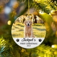 thumbnail image 4 of Personalized Dog First Christmas Ceramic Ornament - Custom Name & Photo for Baby Dog, Cat - Pet 1st Xmas Gifts for Pet Lovers - Add Photo Ornament 2025, 4 of 6