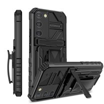 For Samsung A03s Case with Belt Clip Holster, Heavy Duty Military Grade Drop Protective, 360° Rotating Kickstand Shockproof TPU Shell Durable Rugged Cover For Samsung Galaxy A03s, Black