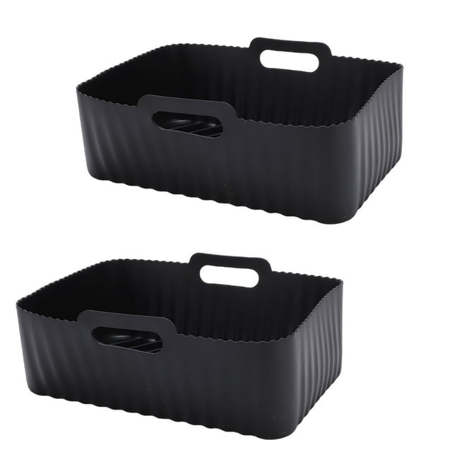 Revestimiento De Freidora Reutilizable, 2 Uds., Apto Para AF300EU AF400EU, Olla De Freidora Antiadherente Rectangular De Silicona De Grado Alimenticio
