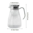 thumbnail image 3 of SPOORYYO Hammered-patterned pitcher for juice milk water flower tea cold beverages with lid, 3 of 6