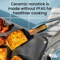 thumbnail image 4 of GoodCook Ceramic Nonstick Double Griddle, 18 in x 11 in (45.7 cm x 27.9 cm), Black, 4 of 11