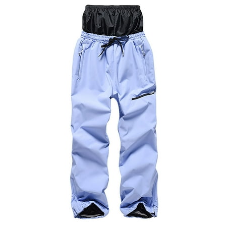 APEXFWDT Men s Waterproof Snow Insulated Pants for Women Winter Skiing Snowboarding Pants with Zipper Pockets Snowboard Ski Pants with Boot Gaiters