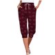 thumbnail image 1 of Mujeres Capri Pantalones Elástico Corbata Cintura Suelta Ajuste con Bolsillos, Casual Y Cómodo Pantalones de Cintura Elástica para las Mujeres, 1 of 6