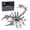 Steel, variant on Scorpion King Metal Model Kit, 3D Metal Puzzlefor Adults, DIY Steampunk Insect with 10 Movable Joints, Colored Stainless Steel, Desk Decor & Holiday Gift