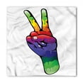 thumbnail image 1 of Groovy Bandana, Love in Rainbow Colors, Unisex Head and Neck Tie, by Ambesonne, 1 of 2