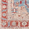 thumbnail image 7 of Iris IRS-2337 9' x 12' Rug in Light Blue/Cream/Red, 7 of 7