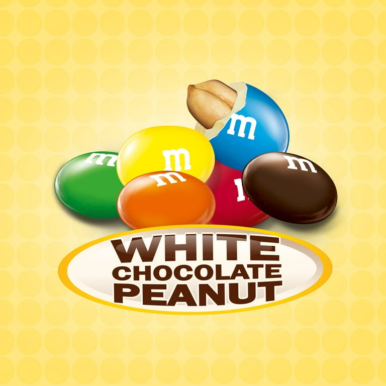 M&M's Peanut White Chocolate Candy, Sharing Size - 9.6 oz Bag 