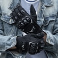 thumbnail image 2 of Gants de Moto Quatre Saisons Noir et Rouge - Matériau Piqué, Antidérapant, Compatible Écran Tactile, Protection Solaire, Résistant à l'Usure pour Motocross, Route et Usage Extérieur, 2 of 4