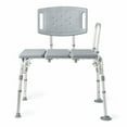 thumbnail image 3 of Medline Bariatric Shower and Bathtub Chair Transfer Bench, Sturdy, 500 lb Weight Capacity, Aluminum, Gray, 3 of 5