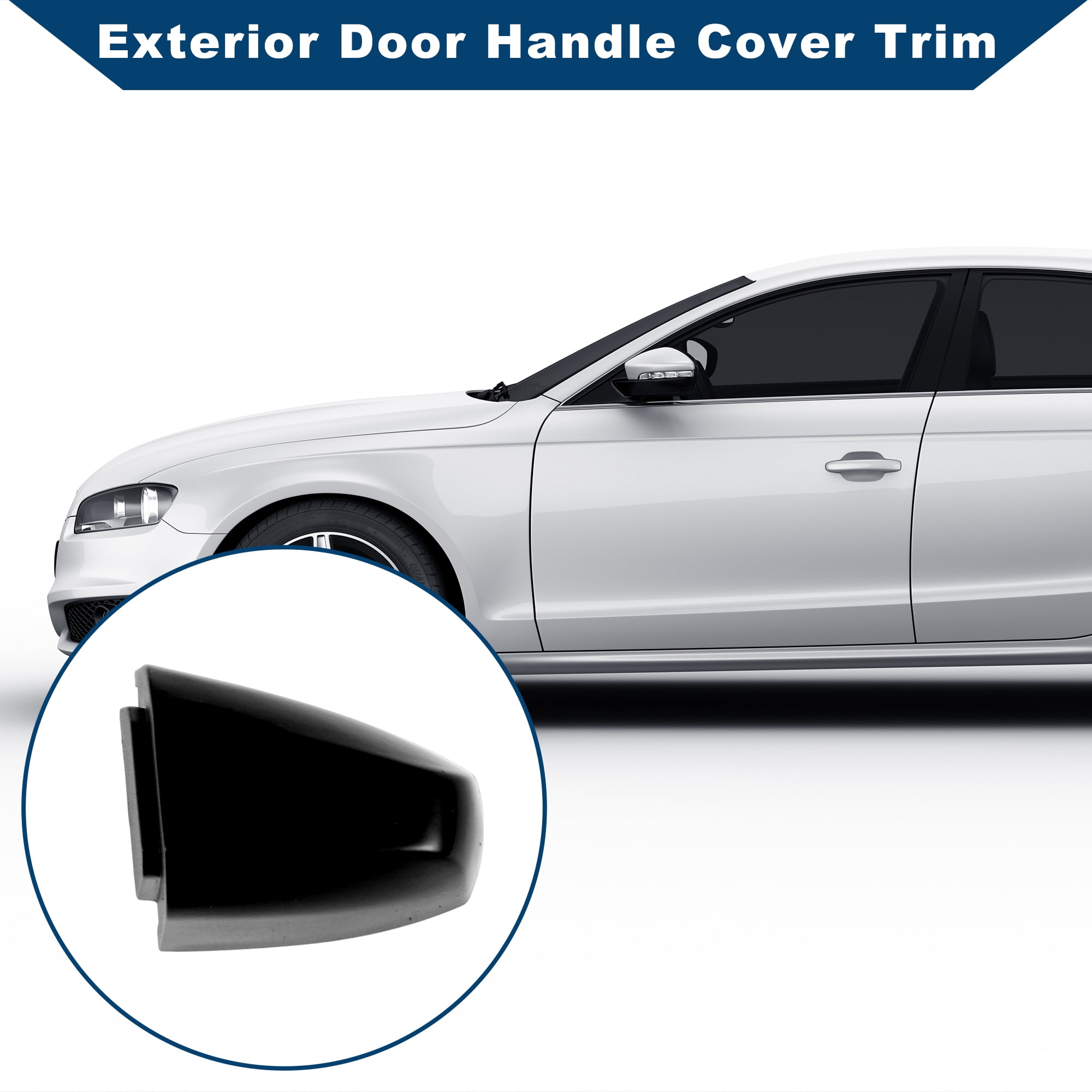Unique Bargains Exterior Door Handle Cover for BMW X1 X2 X5 F15 X6 F16 2014-2019 Black