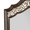 thumbnail image 2 of Molded Wooden Frame Mirror with Ornate Detailing Brown By Casagear Home - Saltoro Sherpi, 2 of 5