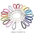 thumbnail image 4 of 10 Pieces Keychain Lanyard Pendant Portable Manual Backpack Replacement Leather Wrist Strap Decoration Rope Key Chain Holder Color Random, 4 of 7