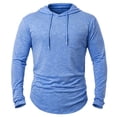 thumbnail image 6 of HAYIMI Men Solid Color Hooded Sweatshirt Casual Long Sleeve Comfortable Streetwear Soft Lined Warm Shirts Everyday Oversized Leisure Tops Streetwear, 6 of 6