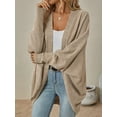 thumbnail image 3 of PTHTECHUS Womens Cardigan Open Front Sweater for Women No Button Knit Cardigan Casual Long Sleeve Outerwear with Pockets, 3 of 7