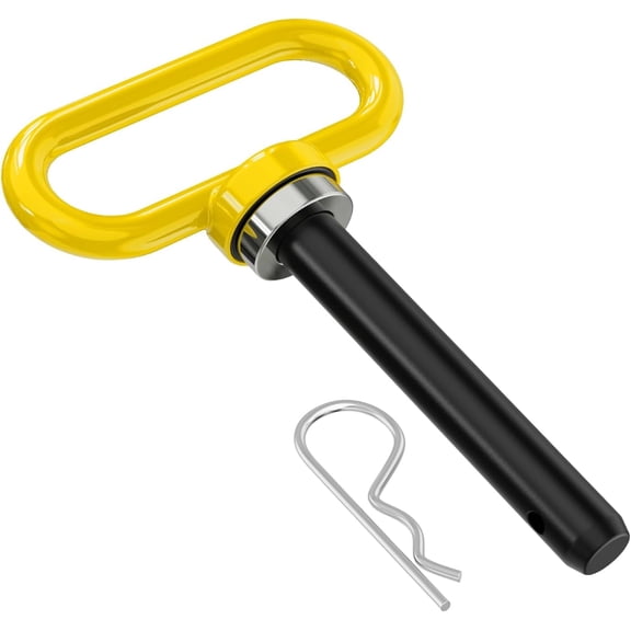 Nilight 5/8 Inch Diameter Heavy Duty Ultra Strong Neodymium Magnet Trailer Hitch Pin Yellow for Lawn Mower, Tractor, Towing Cargo, ATV Trailer