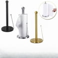 thumbnail image 4 of 14*6in Paper Towel Holder Countertop, Standing Paper Roll Holder with Anti Slip Weighted Base, Stainless Steel Freestanding Paper Towel Holder for Kitchen, Black,Gold,silver, 4 of 7