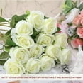 thumbnail image 6 of 50 Pcs Artificial Rose Flower Silk Roses Bouquet Real Looking Fake Roses for Home Wedding Centerpieces Party Decorations, 6 of 10