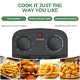 thumbnail image 2 of RUIE Electric Deep Fryer with 3 Fry Basket, 5.3Qt 1800W 304 Stainless Steel Deep Fryer, Adjustable Temperature Control, Viewing Window, Removable Oil Tank for Home Kitchen,Silver, 2 of 9
