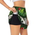 thumbnail image 3 of Lsque Merry Christmas Printed Women's Running Shorts with Liner Pockets,Elastic Quick Dry Workout Athletic Gym Yoga Shorts,Womens High Waist Shorts-XX-Large, 3 of 9