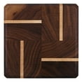 thumbnail image 3 of A & E Millwork AEM-5014 Walnut & Maple Wood Coasters End Grain with Base - Set of 4, 3 of 4