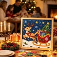 thumbnail image 2 of Kingfansion Fabric Art Kit, DIY 3D Christmas Fabric Poke Art Kit for Adults, Premium No-Sew Mosaic Wall Art & Craft Kits with Frame & Tools, Relaxing Handmade Art Project Gifts for Beginner, 2 of 6