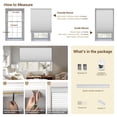thumbnail image 6 of Cordless Cellular Shades - Blackout, Thermal Insulated & Noise Reducing for Windows and French Doors,Blackout White,34"W X 64"H, 6 of 11