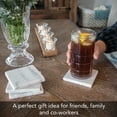 thumbnail image 4 of CounterArt Natural Marble Stone Coaster 4-Pack, 4 of 6