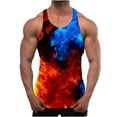 thumbnail image 2 of Yaoyar Mens Tank Top Beach Tank Tops Gym Workout Shirt Y-Back Sleeveless Muscle Fitness Bodybuilding Tank Shirts, 2 of 5