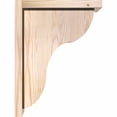 thumbnail image 3 of 7 1/2"W x 12"D x 16"H Carmel Smooth Corbel w/Backplate, Douglas Fir, 3 of 9