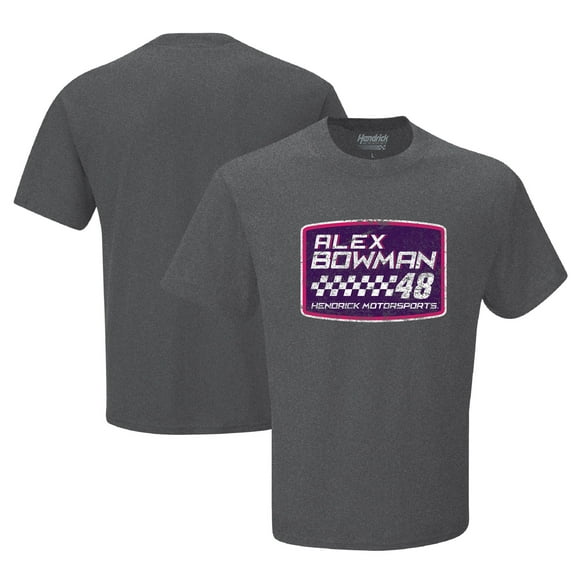 Men's Hendrick Motorsports Team Collection  Heather Charcoal Alex Bowman Ally Vintage T-Shirt