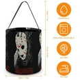 thumbnail image 2 of Jason Voorhees Candy Tote Bags Halloween Trick or Treat Bucket Bag Portable Collapsible Reusable Goody Handbag, 2 of 8