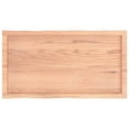 thumbnail image 3 of vidaXL Table Top Light Brown 100x50x(2-4)cm Treated Solid Wood Live Edge, 3 of 5