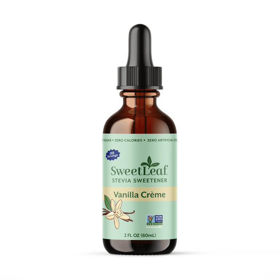 SweetLeaf Liquid Stevia Sweetener, Vanilla Crème, 2 fl oz