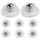 thumbnail image 1 of 8 ruedas giratorias adhesivas para muebles y electrodomésticos., 1 of 6
