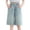 Light Blue, variant on Women's Casual Denim Capris - Cropped Jean Pants for Women Washed Summer Travel Vacation Distressed Ripped Straight Leg Denim Capri Trousers with Pockets Button Closure Blue L
