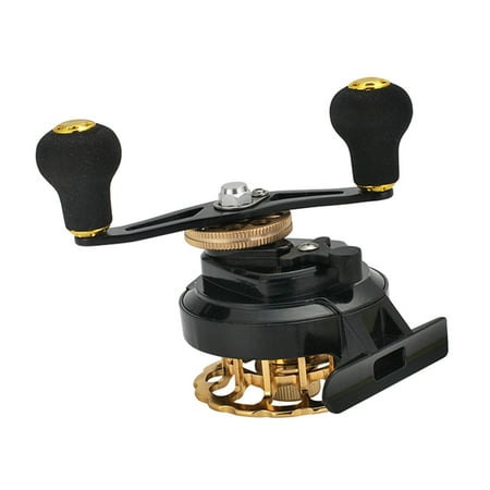Portable Raft Fishing Reel Nonslip Left/Right Hand Handle Front Raft Wheel Fish Line Wheel Winter Ice Fishing Supplies