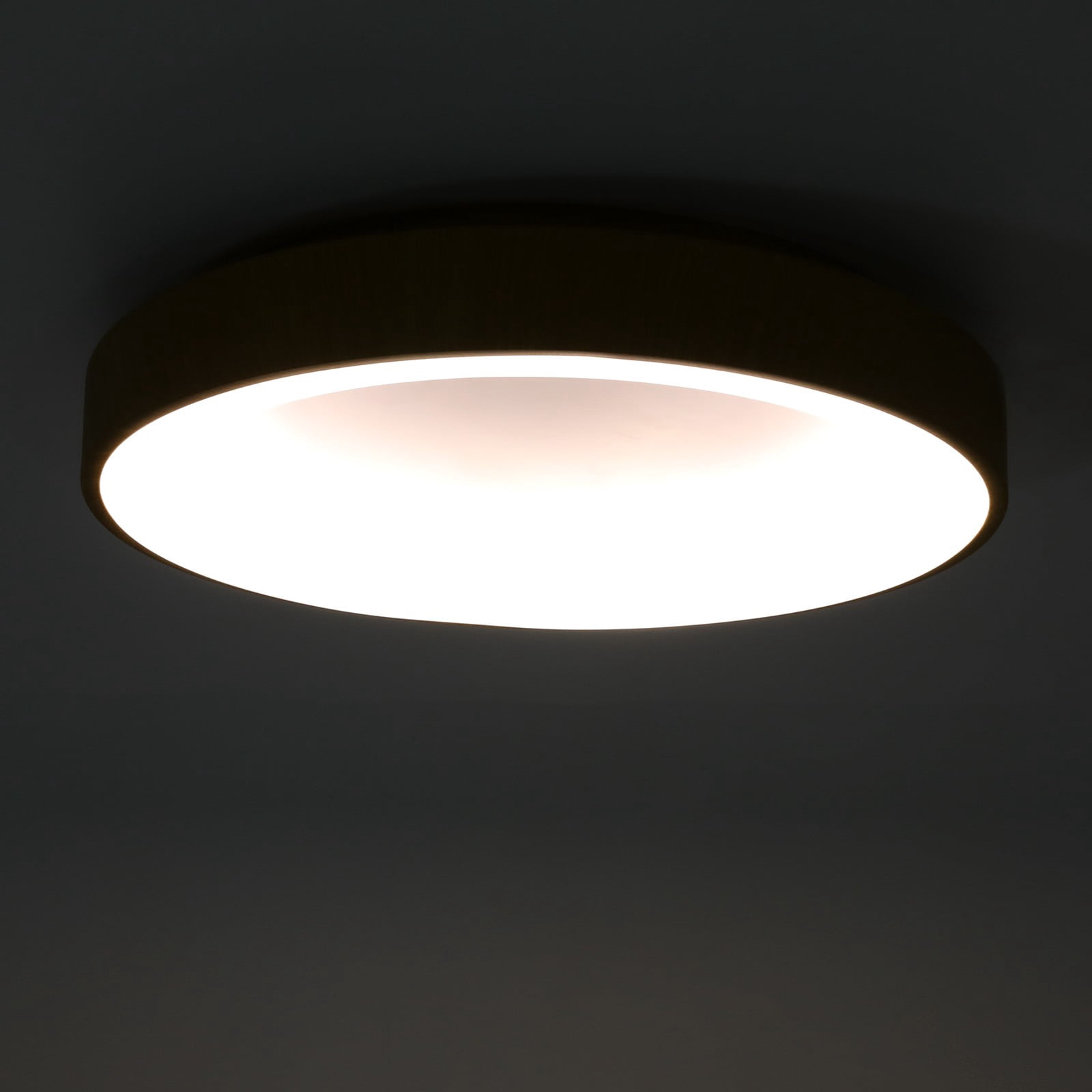 36W 6*47cm Round Ceiling Light Fixture Wood+White  Minimalist Round Ceiling Lamp for Bedrooms Kitchens Study Rooms