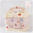 thumbnail image 3 of Hucha Monedero Con Cerradura Alcancía Decorativa Para Cambio Nuevas Mamás Niños Rosa Magideal Hucha, 3 of 7