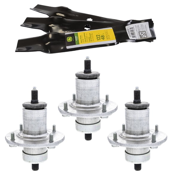 John Deere Spindle & Blade 3 Pack Z245 Z355E AM137483 GY20852