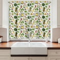 thumbnail image 2 of Ambesonne Tropical Kitchen Curtains, Summer Drinks Fruits, 55"x39", Multicolor, 2 of 3