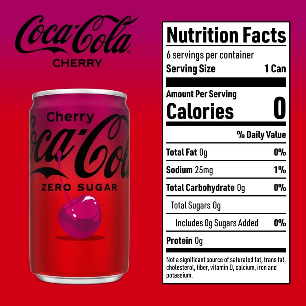 Coca-Cola Zero Cherry 6-pack - Soda pop for event management