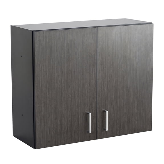 Safco Break Room Breakroom Wall Cabinet Asian Night/Black 30H x 36W x 14D 1700AN