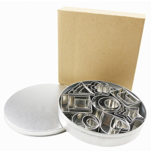 Juego De Cortadores De Galletas De 8 Formas Diferentes De 24 Uds., Molde Cortador De Galletas Resistente A Altas Temperaturas, Cortador De Repostería De Acero Inoxidable Para Hornear Diy Eigraketly HA016622-00