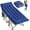 Blue(with Mattress), variant on Folding Camping for Sleeping, Portable Cots for Adults, Heavy Duty Bed 550LBS(Max Load), Extra Cots with Large Pocket for Outdoor, Office, Beach